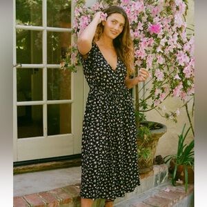 Christy Dawn Midnight Floral Midi Dress